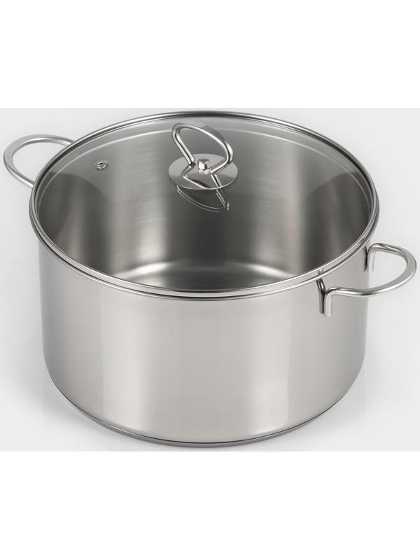 Кастрюля из нержавеющей стали «Грейт», с крышкой, 3,6 л, ТРС, индукция