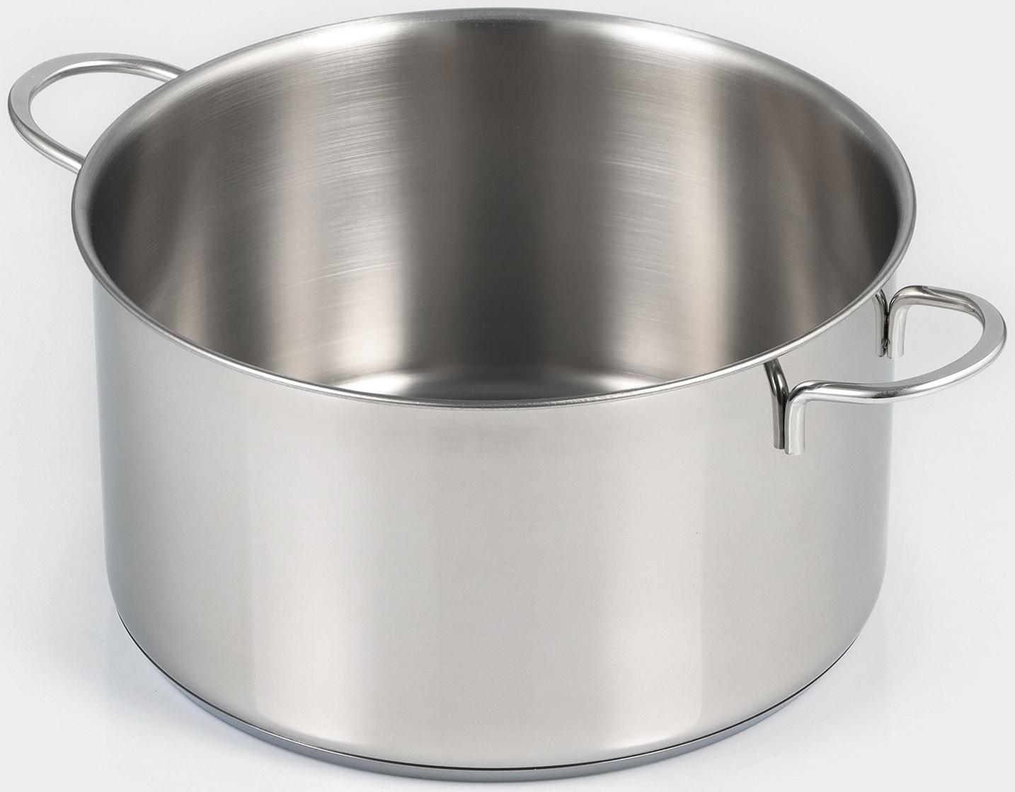 Кастрюля из нержавеющей стали «Грейт», с крышкой, 5,7 л, ТРС, индукция