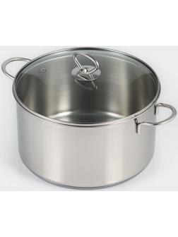 Кастрюля из нержавеющей стали «Грейт», с крышкой, 5,7 л, ТРС, индукция