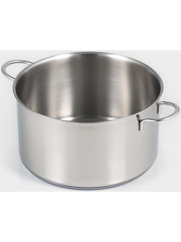 Кастрюля из нержавеющей стали «Грейт», с крышкой, 5,7 л, ТРС, индукция