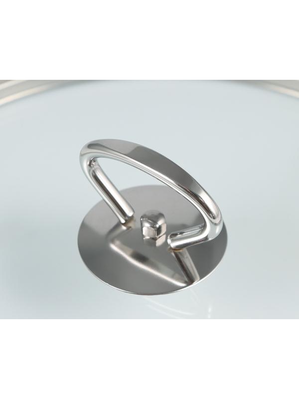 Кастрюля из нержавеющей стали «Грейт», с крышкой, 5,7 л, ТРС, индукция