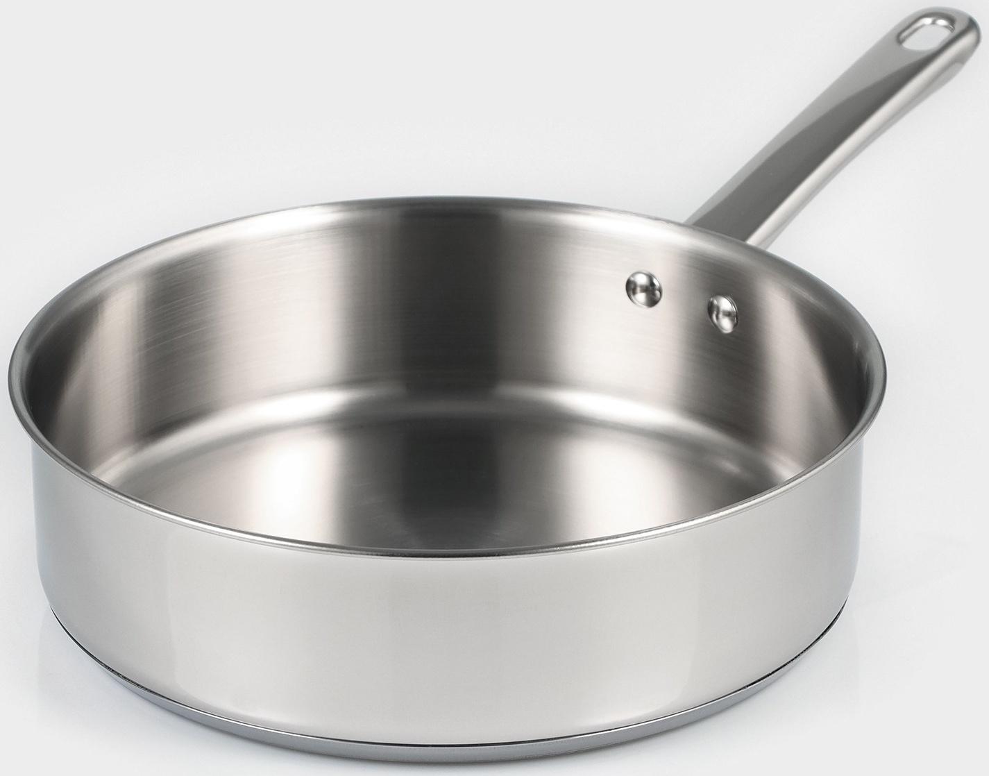 Кастрюля-сотейник из нержавеющей стали «Грейт», 1,5 л, ТРС, индукция