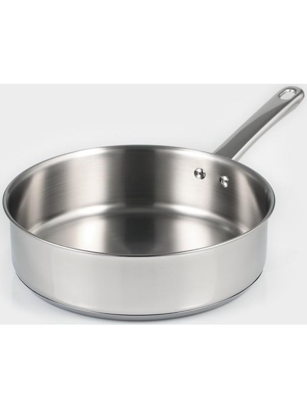 Кастрюля-сотейник из нержавеющей стали «Грейт», 1,5 л, ТРС, индукция