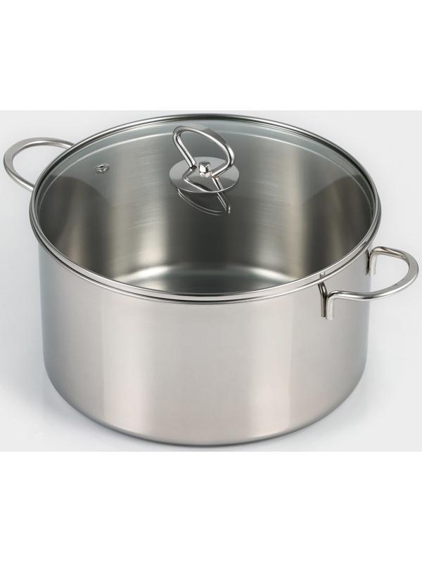 Кастрюля из нержавеющей стали «Грейт», 2,8 л, с крышкой, индукция