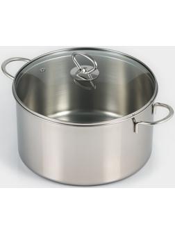 Кастрюля из нержавеющей стали «Грейт», 7 л, с крышкой, индукция