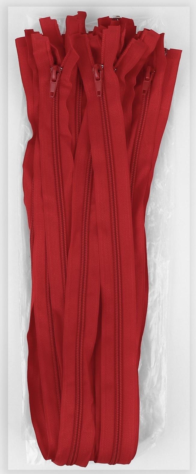 Молния «Спираль», №5, разъёмная, замок автомат, 80 см, цвет красный