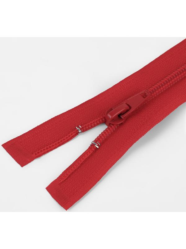 Молния «Спираль», №5, разъёмная, замок автомат, 80 см, цвет красный