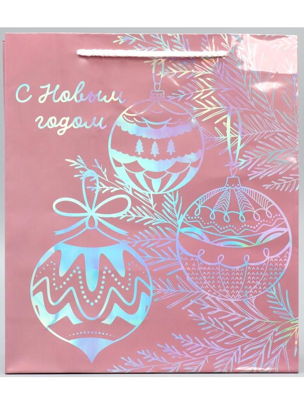 Пакет голографический «Игрушки», M 26 × 30 × 9 см