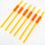 Трубочки для коктейля «Тыква», цвет оранжевый, набор 6 шт.