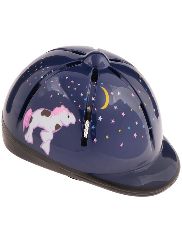 Шлем для верховой езды, детский, регулируемый размер, фиолетовый