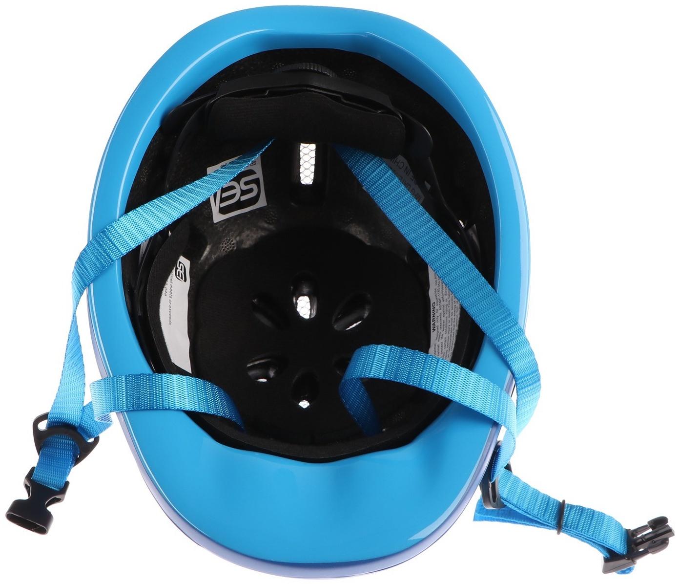 Шлем для верховой езды, детский, регулируемый размер, голубой