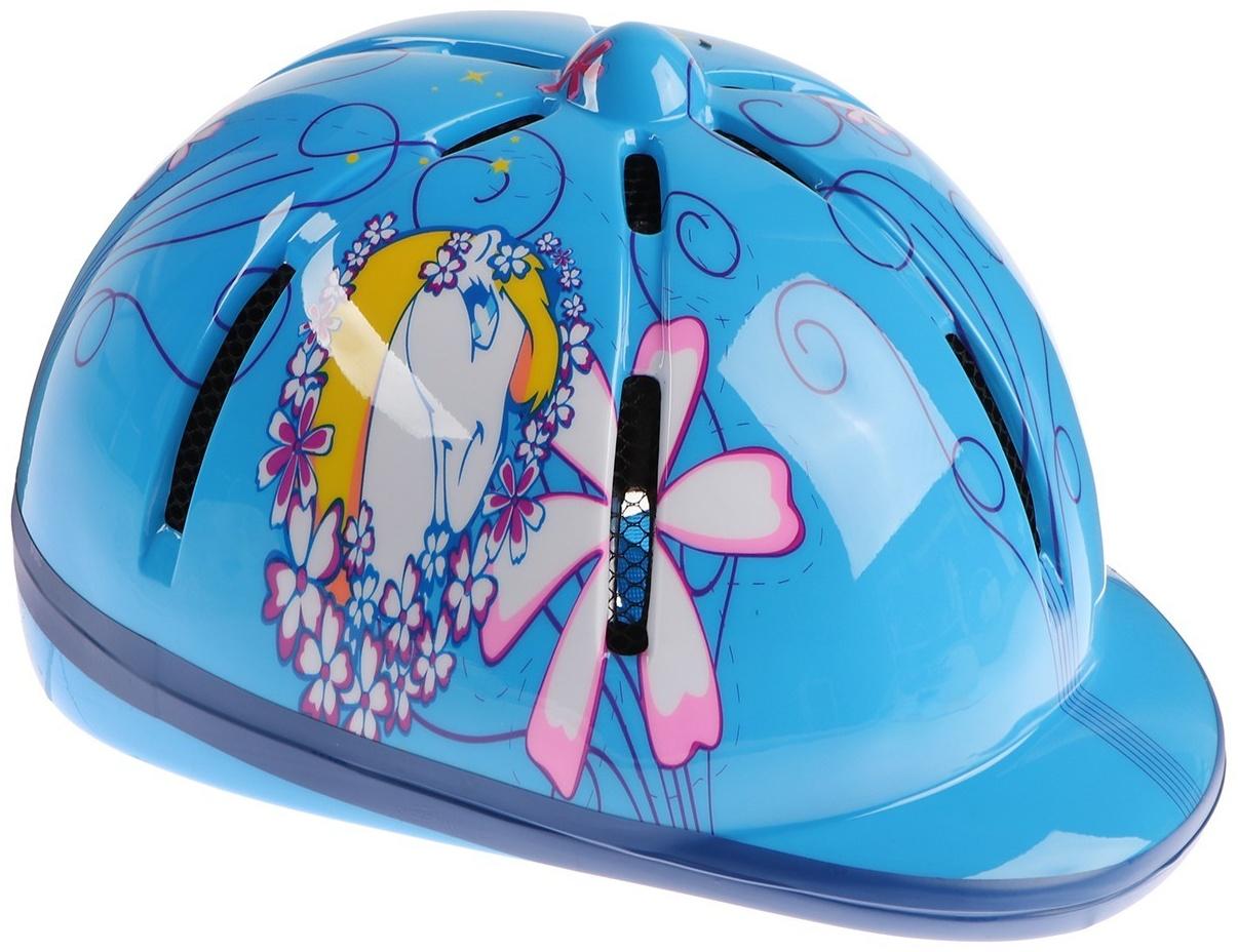 Шлем для верховой езды, детский, регулируемый размер, голубой