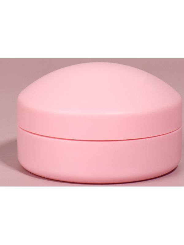 Расчёска массажная, круглая, складная, с зеркалом, d = 7,5 см, в коробке, цвет розовый