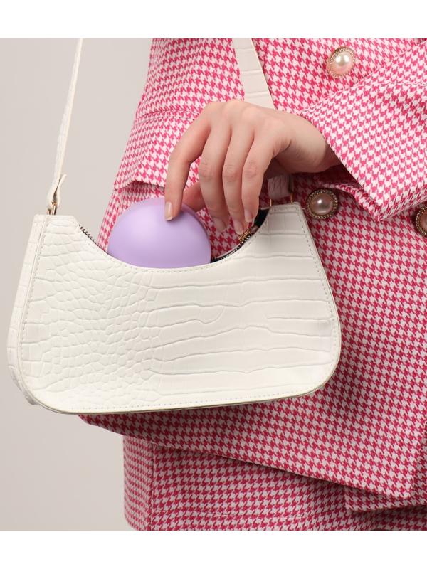 Расчёска массажная, круглая, складная, с зеркалом, d = 7,5 см, в коробке, цвет сиреневый