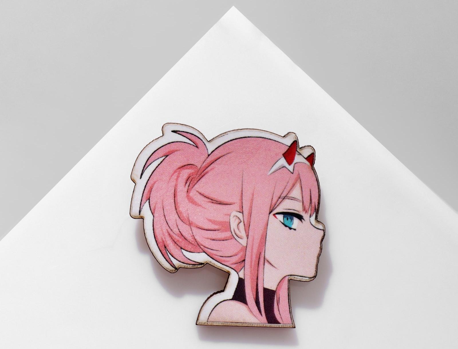 Брошь деревянная 