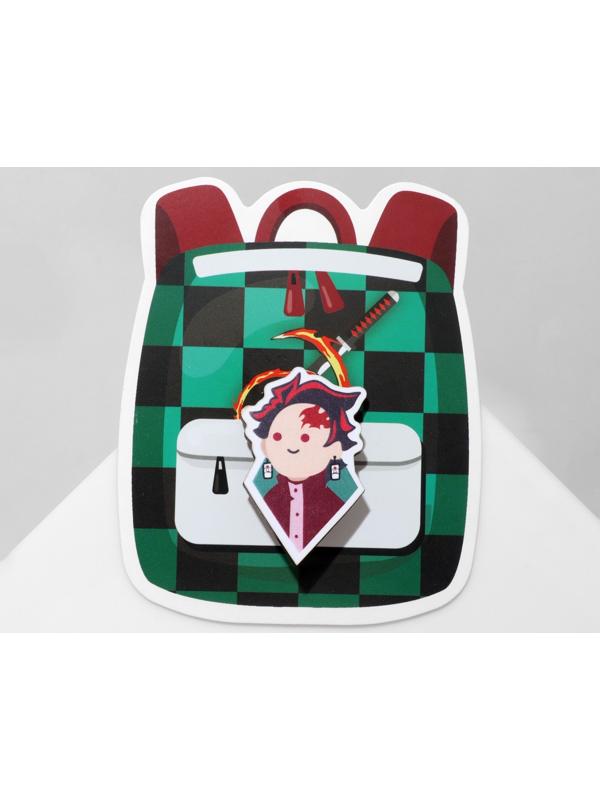 Брошь деревянная 