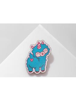 Брошь деревянная детская 