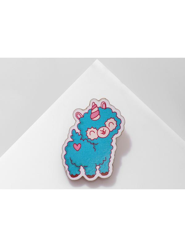 Брошь деревянная детская 