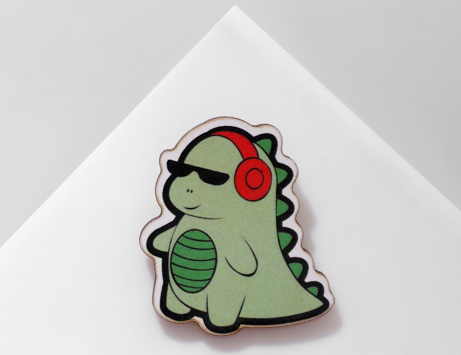 Брошь деревянная детская 