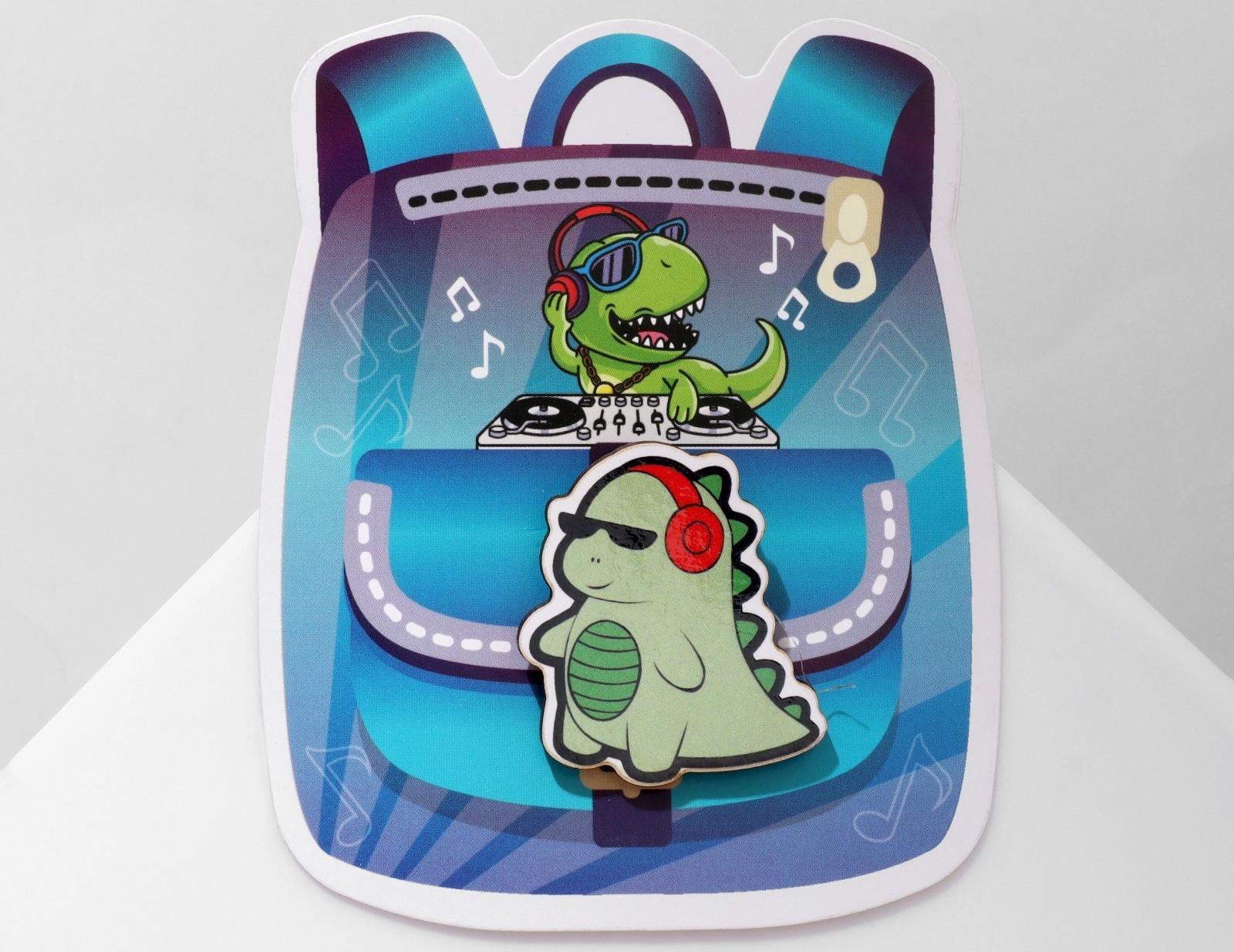 Брошь деревянная детская 