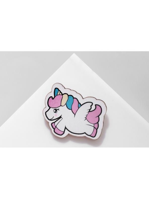 Брошь деревянная детская 