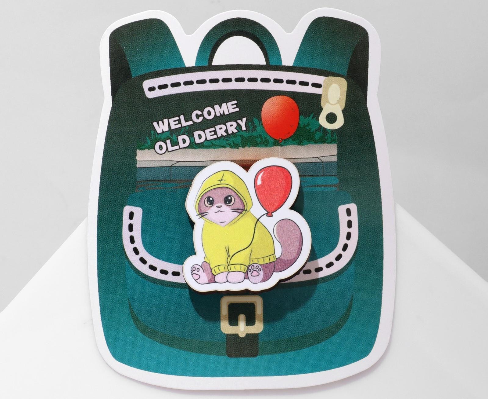 Брошь деревянная 