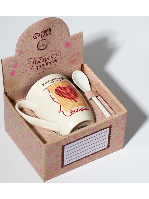 Кружка с ложкой «Бабушка», 310 мл