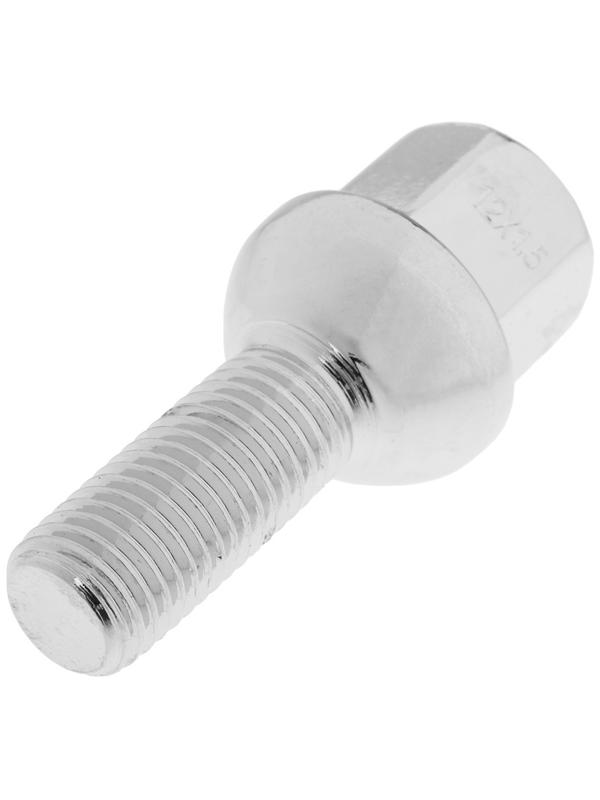 Болт 12 x 1,5 мм,  длина 53,5/28, под ключ, сфера, набор 20 шт CH, JN-804