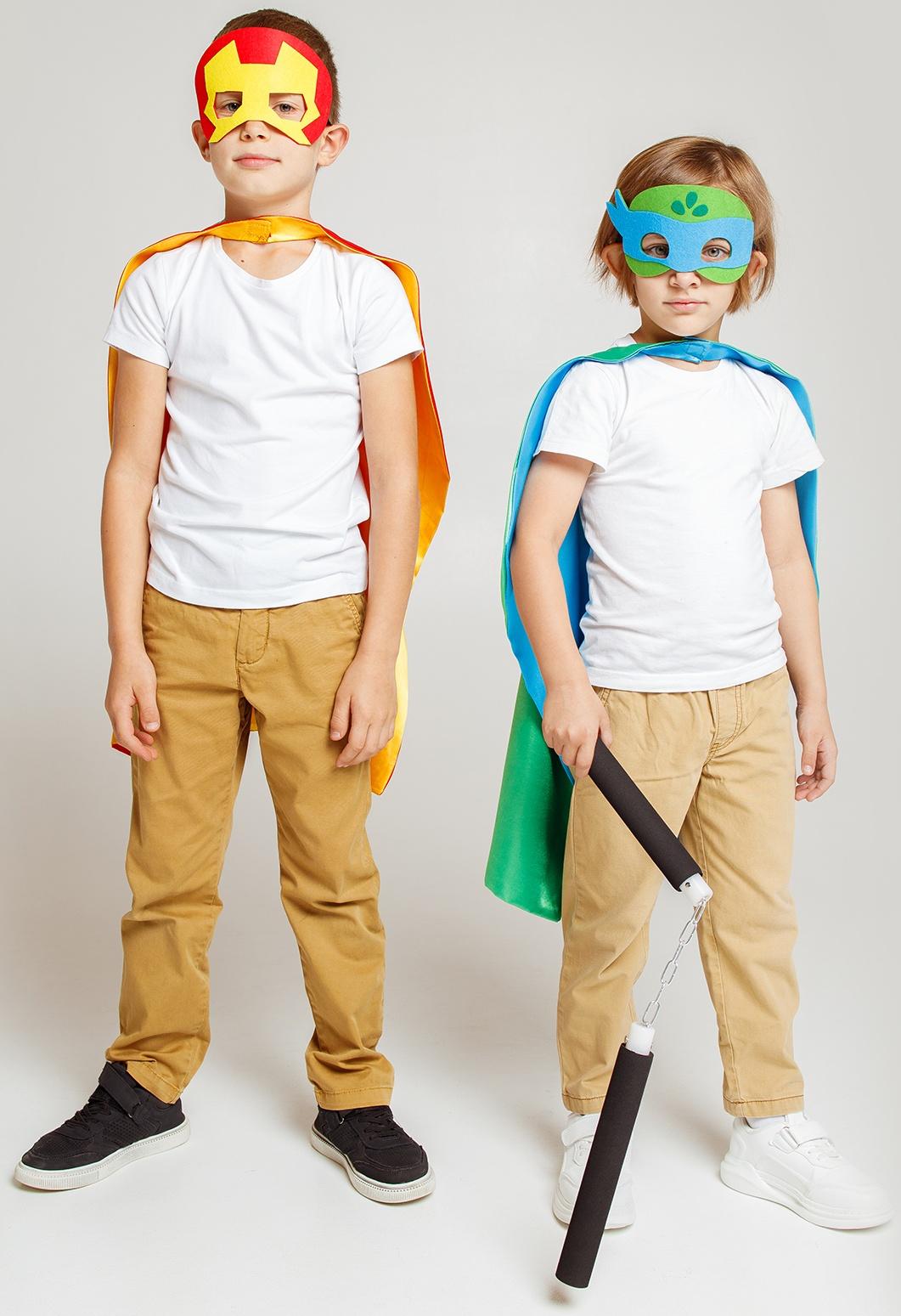 Карнавальный набор «Боевая черепашка»: плащ, маска и нунчаки