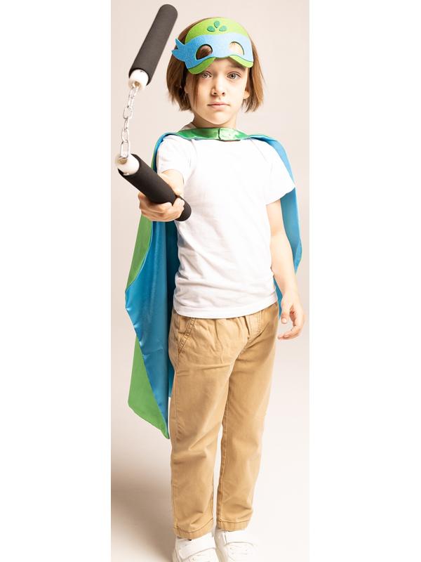 Карнавальный набор «Боевая черепашка»: плащ, маска и нунчаки