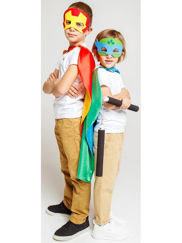 Карнавальный набор «Боевая черепашка»: плащ, маска и нунчаки