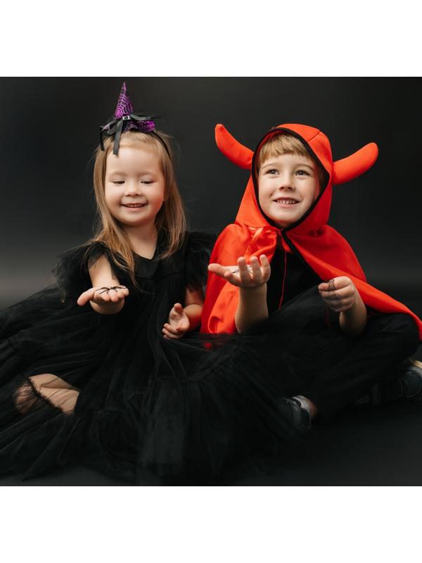 Карнавальный набор «Милый чертёнок»: плащ с капюшоном и жезл