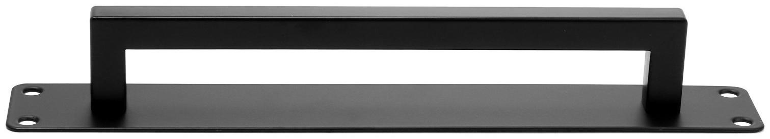 Ручка дверная, цвет черный, 260х40 мм