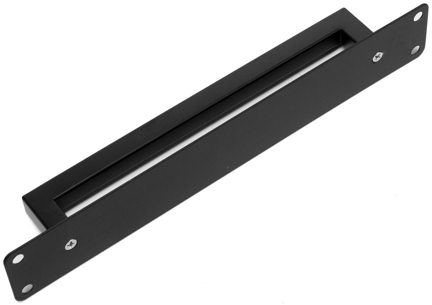 Ручка дверная, цвет черный, 260х40 мм