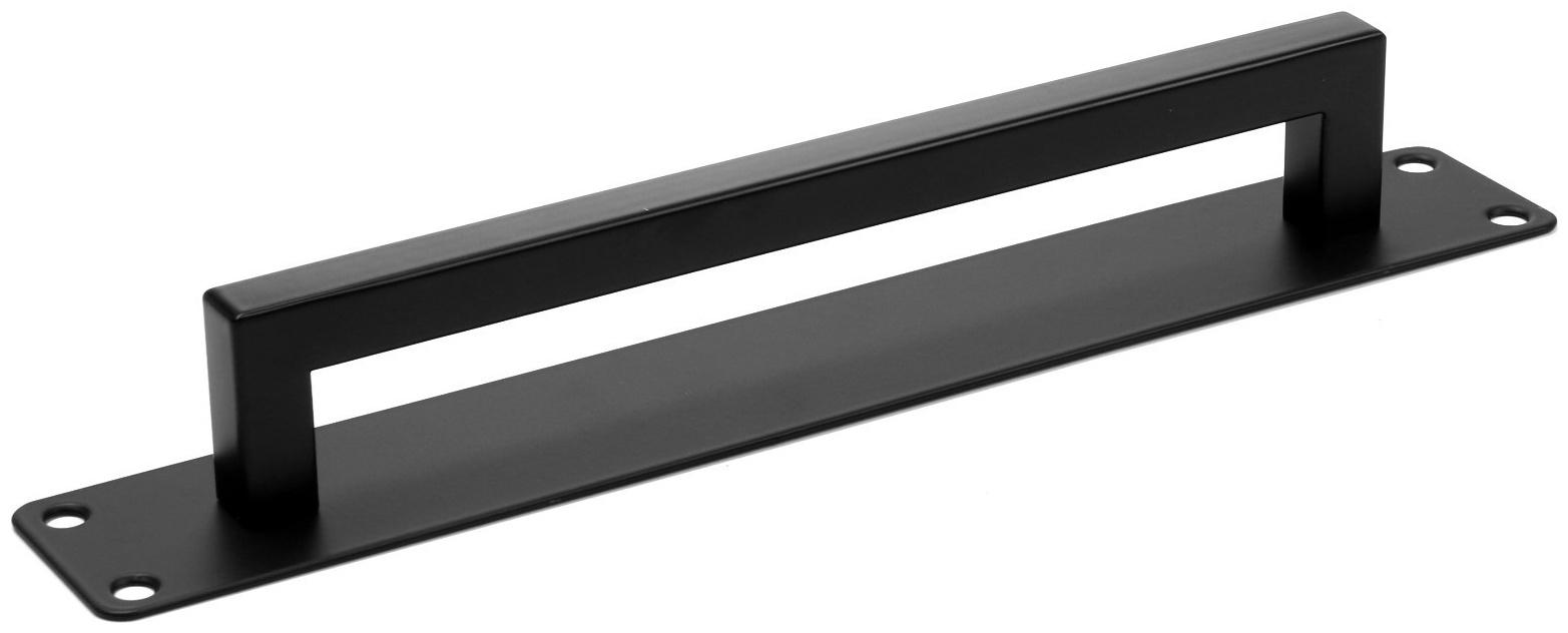 Ручка дверная, цвет черный, 260х40 мм