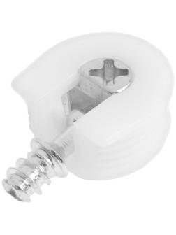 Стяжка мебельная ТУНДРА, 100 шт, цвет белый