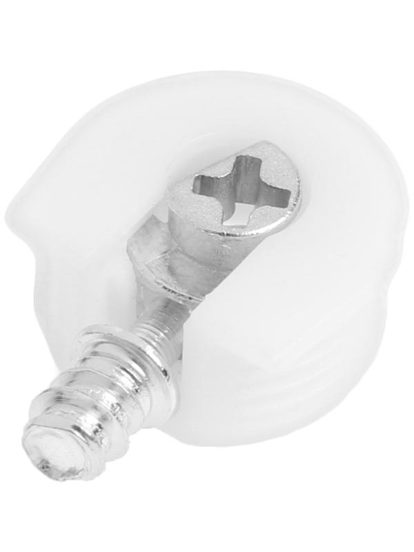 Стяжка мебельная ТУНДРА, 100 шт, цвет белый