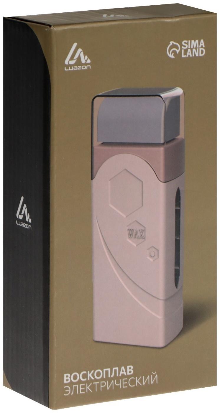 Воскоплав Luazon LVPL-08, кассетный, 1 кассета, 40 Вт, нагрев до 80 °C, 220 В, розовый