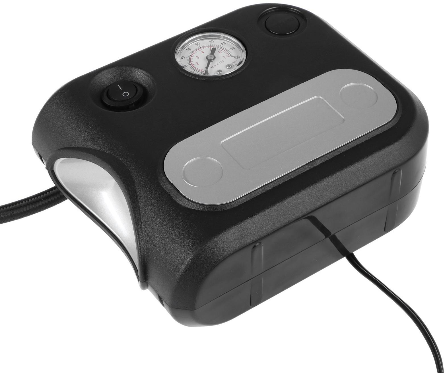 Компрессор автомобильный 12 В, 35 л/мин, провод 3 м