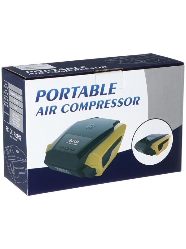 Компрессор автомобильный 12 В, 22 л/мин, провод 2,8 м