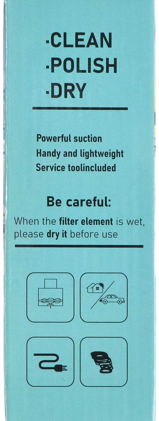 Пылесос автомобильный, мини, беспроводной, 2 насадки, 50 Вт, 12 В