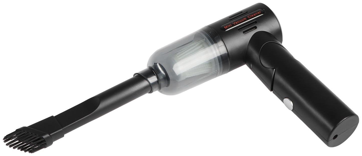 Пылесос автомобильный, мини, беспроводной, 2 насадки, 50 Вт, 12 В