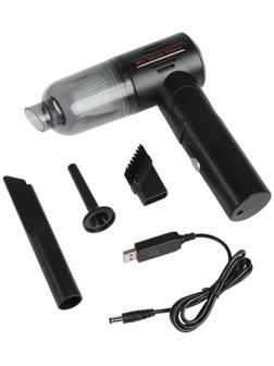 Пылесос автомобильный, мини, беспроводной, 2 насадки, 50 Вт, 12 В
