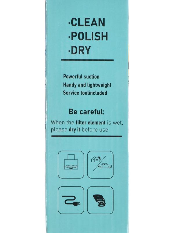 Пылесос автомобильный, мини, беспроводной, 2 насадки, 50 Вт, 12 В