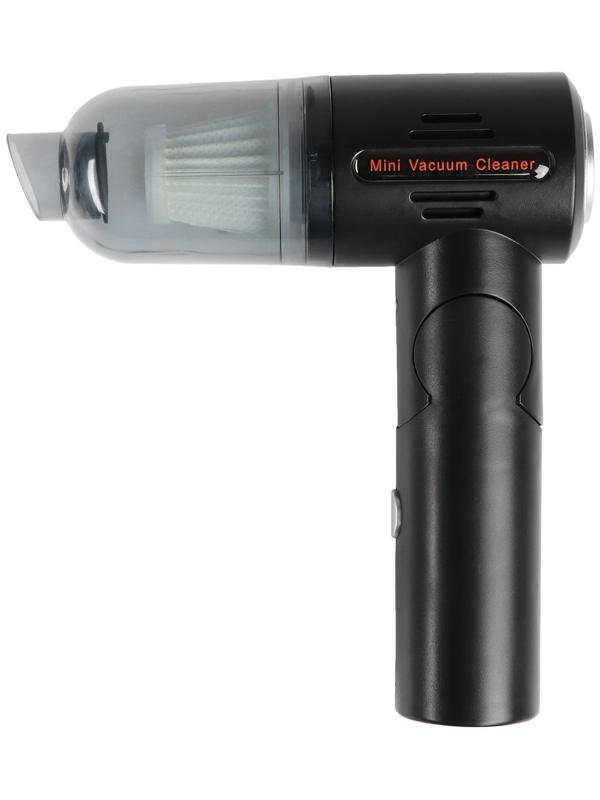 Пылесос автомобильный, мини, беспроводной, 2 насадки, 50 Вт, 12 В