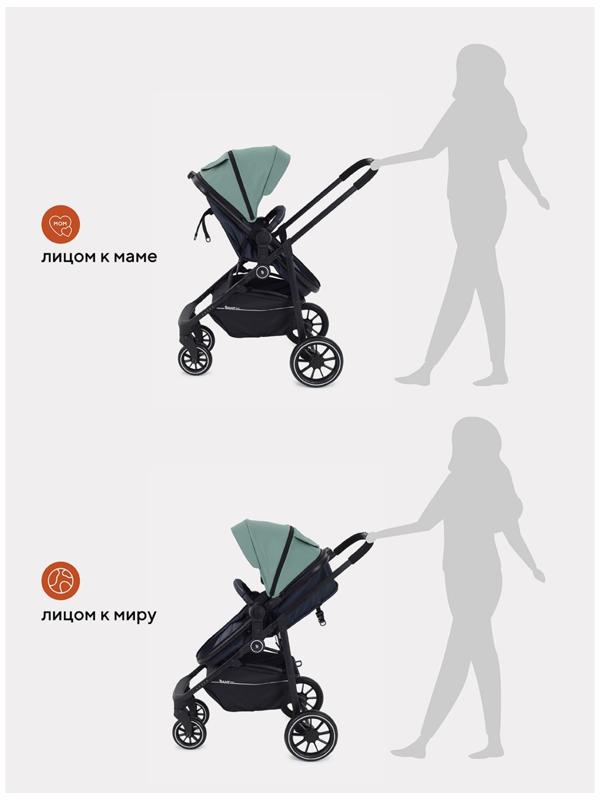 Коляска - трансформер RANT BASIC AZURE, цвет зеленый