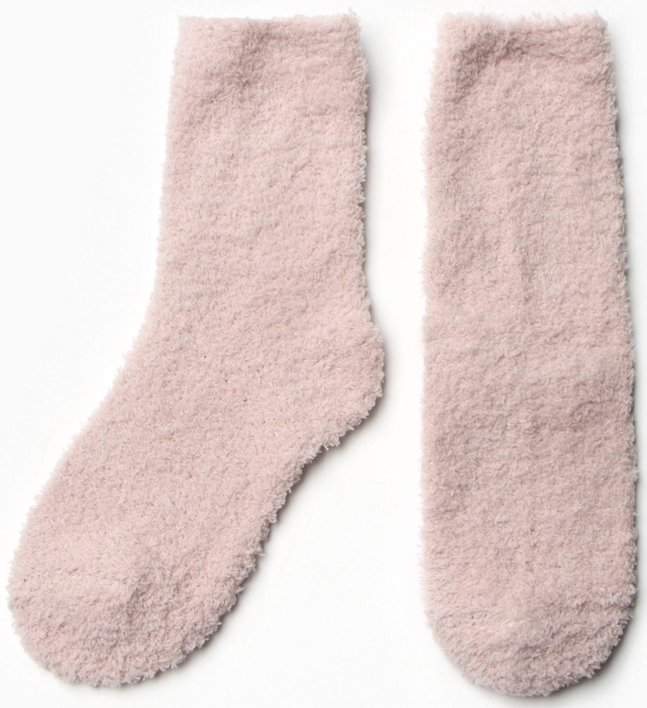 Носки женские махровые, цвет бежевый, размер 36-40