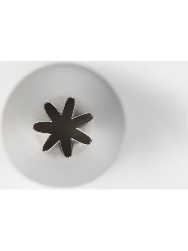 Насадка кондитерская KONFINETTA «Закрытая звезда», d=3 см, выход 1,3 см, нержавеющая сталь