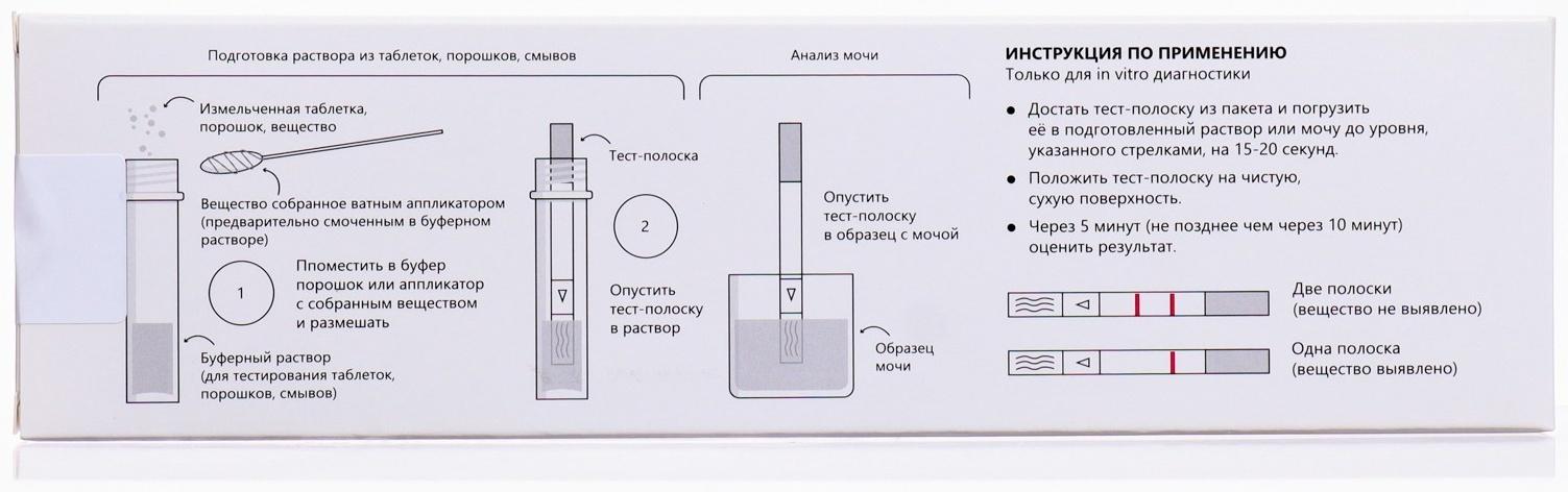 Набор тестов для выявления экстази (МДМА) 