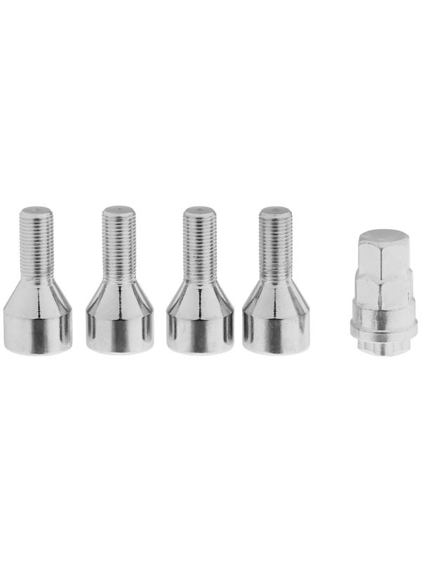 Болт секретный M12 x 1,25, длина 48/25 мм, конус, 4 шт + 1 ключ, CH, JN-613